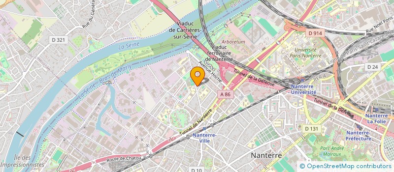 localisation de l'entreprise C + NET  NANTERRE