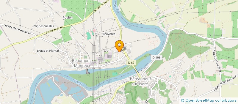 localisation de l'entreprise C+NET  BEAUMONT-MONTEUX