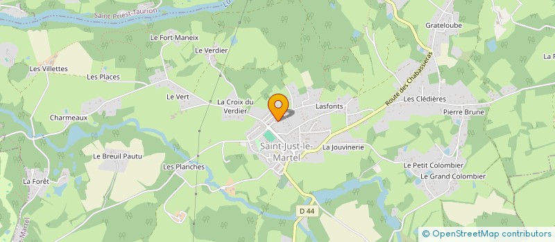 localisation de l'entreprise C NET SERVICES 87 à SAINT-JUST-LE-MARTEL