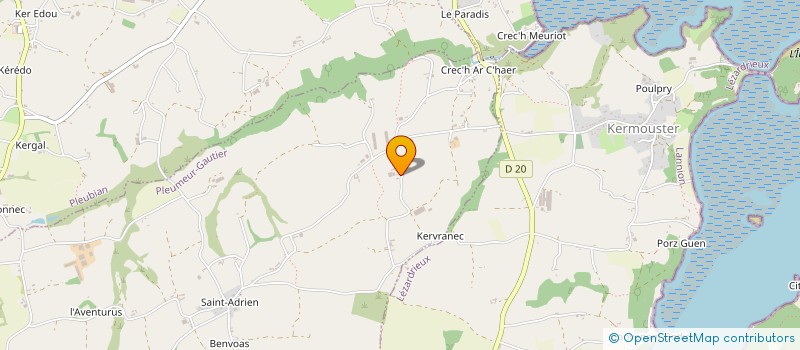 localisation de l'entreprise C. NEUF PEPINIERES DE LEZEREC  PLEUMEUR-GAUTIER