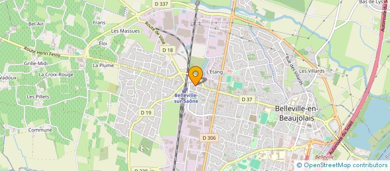 localisation de l'entreprise C'NICKEL  BELLEVILLE-EN-BEAUJOLAIS