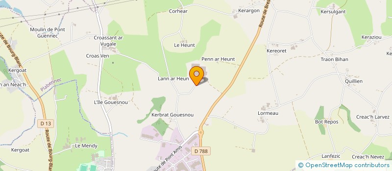 localisation de l'entreprise C.NIOT à PLABENNEC