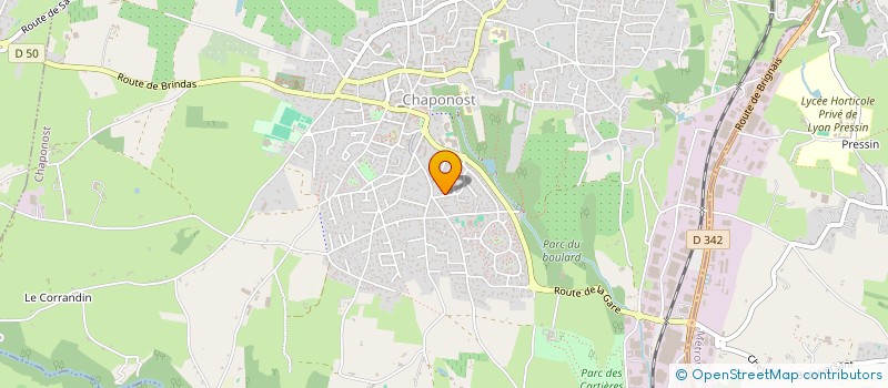 localisation de l'entreprise C.NUGUET  CHAPONOST