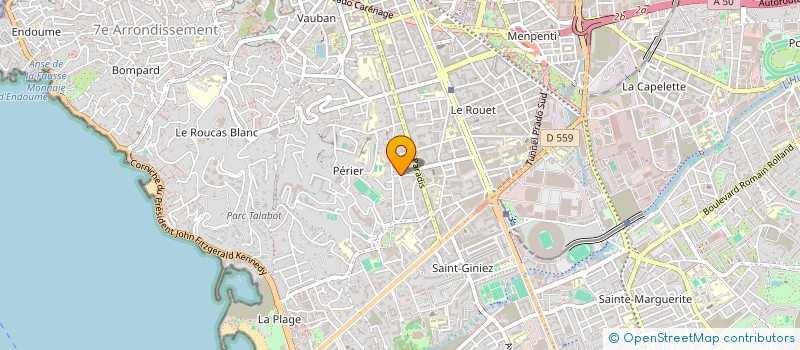 localisation de l'entreprise C O 2 COMMUNICATION à MARSEILLE