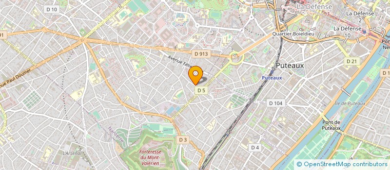 localisation de l'entreprise C.O.A.  NANTERRE