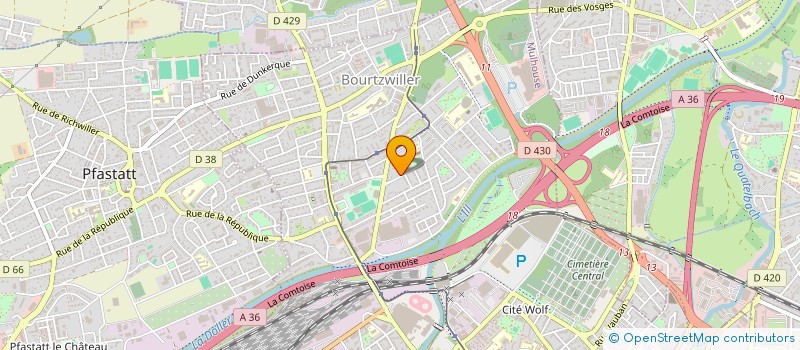localisation de l'entreprise C.O.C. SARL à MULHOUSE