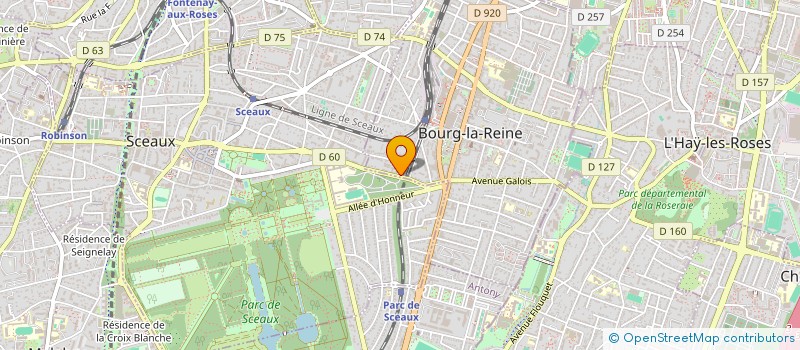 localisation de l'entreprise C.O. CONSEIL à BOURG-LA-REINE