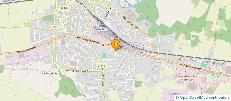 localisation de l'entreprise C.O. CONSULTING à ROMILLY-SUR-SEINE
