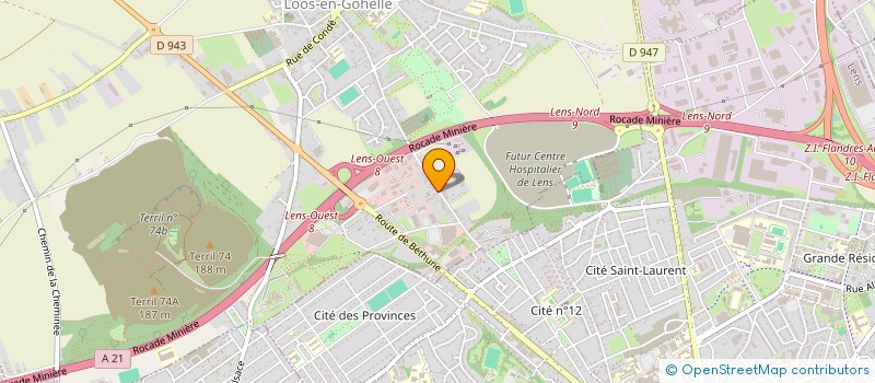 localisation de l'entreprise C.O.D.A.N  LOOS-EN-GOHELLE