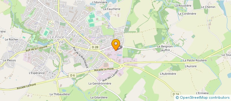 localisation de l'entreprise C.O DECO à LE POIRE-SUR-VIE