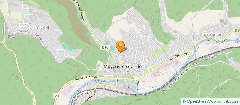 localisation de l'entreprise C.O.E.F SCOP à MOYEUVRE-GRANDE