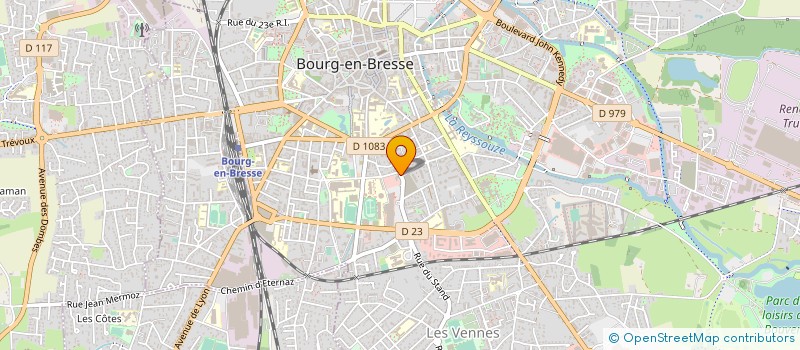 localisation de l'entreprise C O G I F A à BOURG-EN-BRESSE