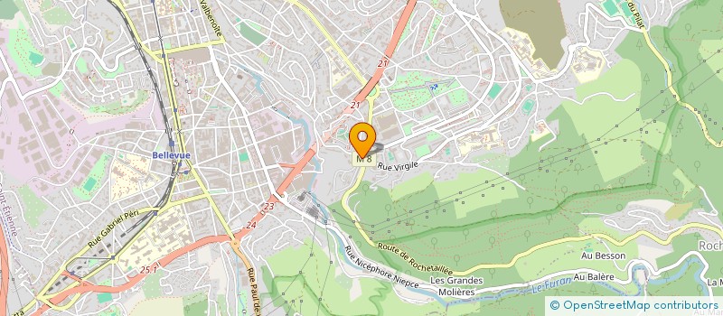 localisation de l'entreprise C.O GESTION  SAINT-ETIENNE