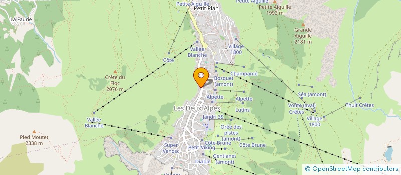 localisation de l'entreprise C&O IMMOBILIER  LES DEUX ALPES