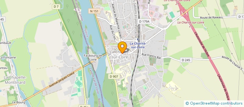 localisation de l'entreprise C.O.M à LA CHARITE-SUR-LOIRE