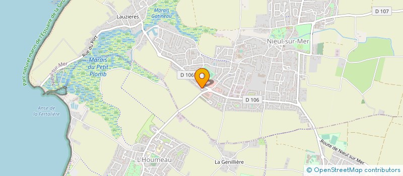 localisation de l'entreprise C.O.M.T.E.  NIEUL-SUR-MER