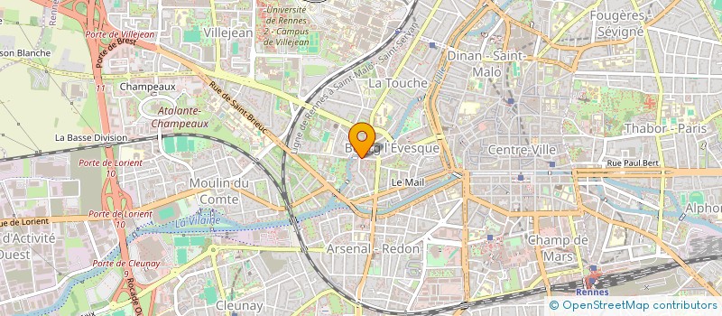 localisation de l'entreprise C.O.P.P - CABINET D'OSTEOPATHIE ET DE PEDICURE-PODOLOGIE  RENNES