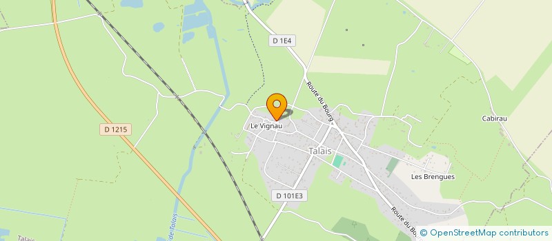 localisation de l'entreprise C.O.P.S.I.  TALAIS