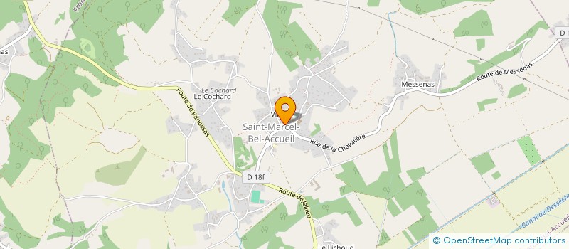 localisation de l'entreprise C.O.R  SAINT-MARCEL-BEL-ACCUEIL