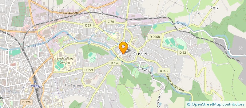 localisation de l'entreprise C O R I M à CUSSET