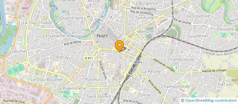 localisation de l'entreprise C.O.R.P-HABITAT  NIORT