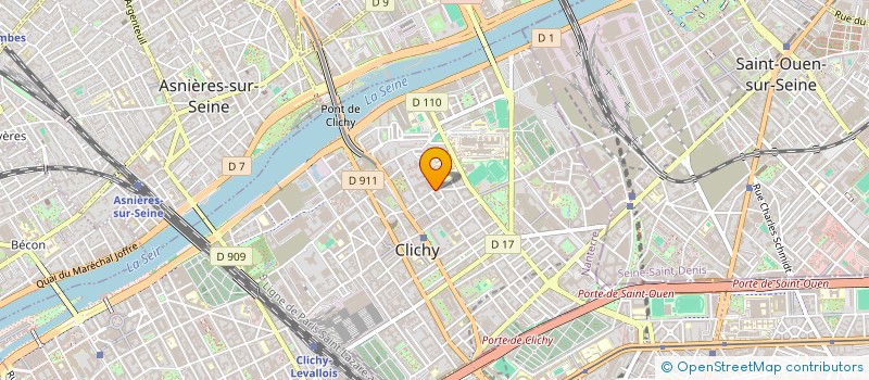 localisation de l'entreprise C.O.R. TAXI à CLICHY