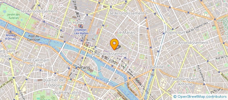 localisation de l'entreprise C.O.S.E.  PARIS