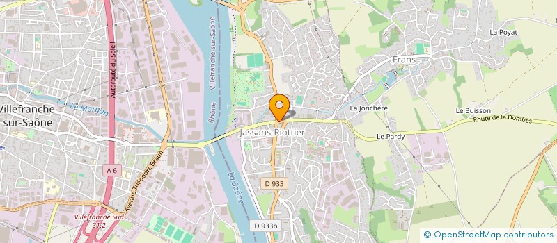 localisation de l'entreprise C.O.S. IMMOBILIER à JASSANS-RIOTTIER
