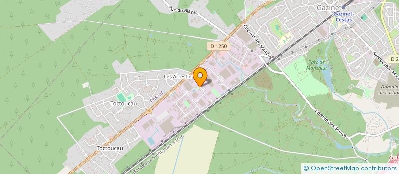 localisation de l'entreprise C OEUR D'AROME  MERIGNAC