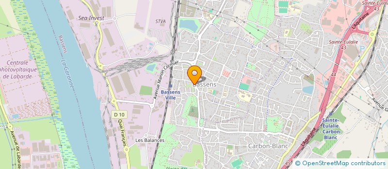 localisation de l'entreprise C-OMEGA à BASSENS