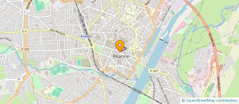 localisation de l'entreprise C'OPTIC à ROANNE