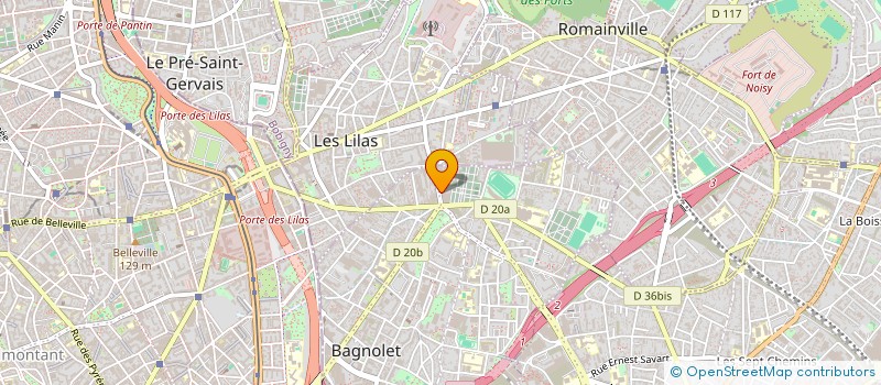 localisation de l'entreprise C.P.A à BAGNOLET