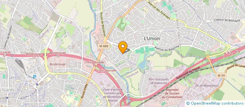 localisation de l'entreprise C.P.A à L'UNION