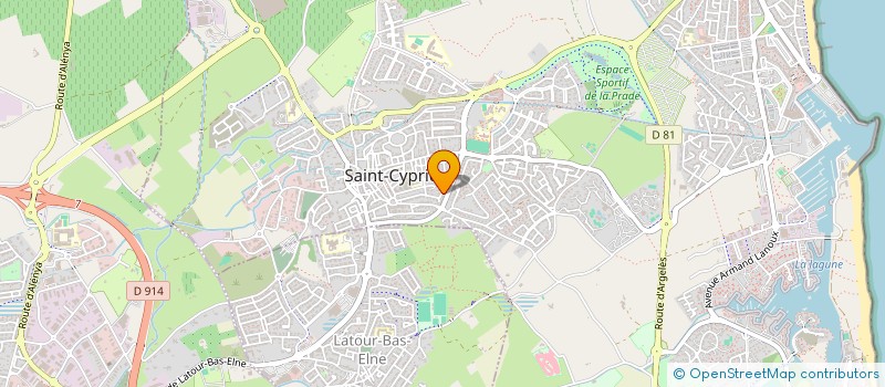 localisation de l'entreprise C.P.A.  SAINT-CYPRIEN