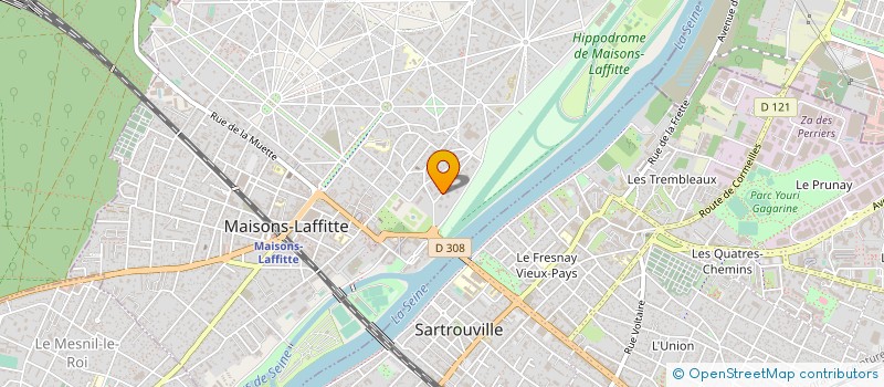 localisation de l'entreprise C.P.A. CHAUFFAGE- PLOMBERIE-AIR  MAISONS-LAFFITTE