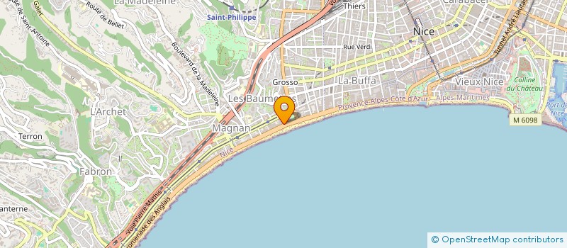 localisation de l'entreprise C P B à NICE