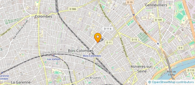 localisation de l'entreprise C.P.B.92 à BOIS-COLOMBES