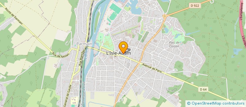 localisation de l'entreprise C.P BAT 93  ISLE ADAM