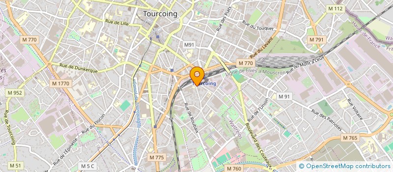 localisation de l'entreprise C.P. BATIMENT à TOURCOING
