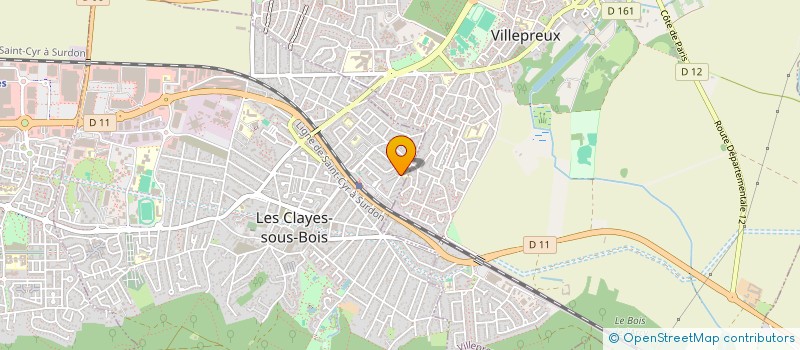 localisation de l'entreprise C P C  LES CLAYES-SOUS-BOIS