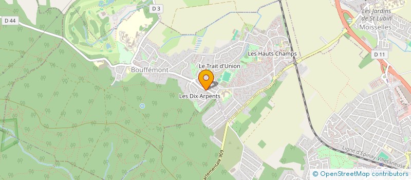 localisation de l'entreprise C.P.C.  BOUFFEMONT