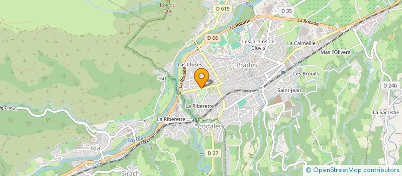 localisation de l'entreprise C.P.C.A  PRADES