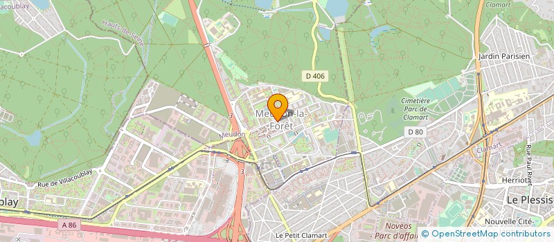 localisation de l'entreprise C.P.C.I. CABINET PERRAUD 2 CF CENTRE IMMOBILIER à MEUDON