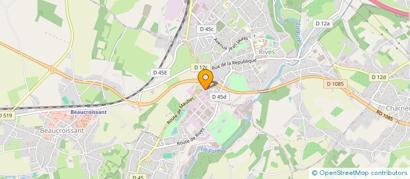 localisation de l'entreprise C P DIFFUSION à RENAGE