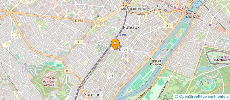 localisation de l'entreprise C.P.E.(CONTROLE-PROTECTION-ENVIRONNEMENT  SURESNES
