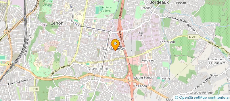 localisation de l'entreprise C P E DES ECOLES DE LA MAREGUE à CENON