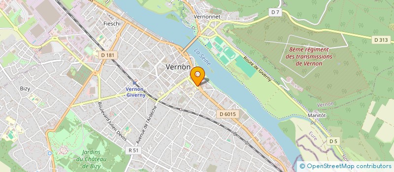 localisation de l'entreprise C P E G à VERNON