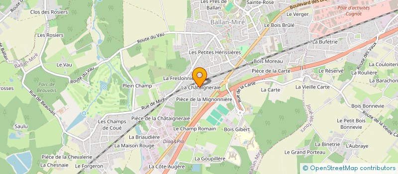 localisation de l'entreprise C P ELECTRICITE GENERALE à BALLAN-MIRE