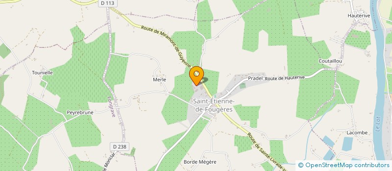 localisation de l'entreprise C.P.F  SAINT-ETIENNE-DE-FOUGERES