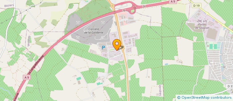 localisation de l'entreprise C.P.F.  LESPIGNAN